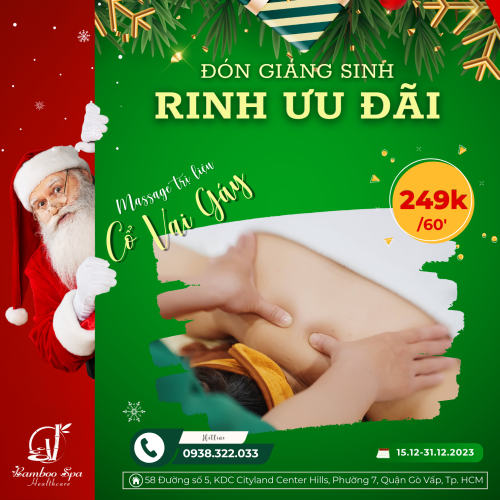 Massage trị liệu Cổ Vai Gáy 249k/ 60 phút